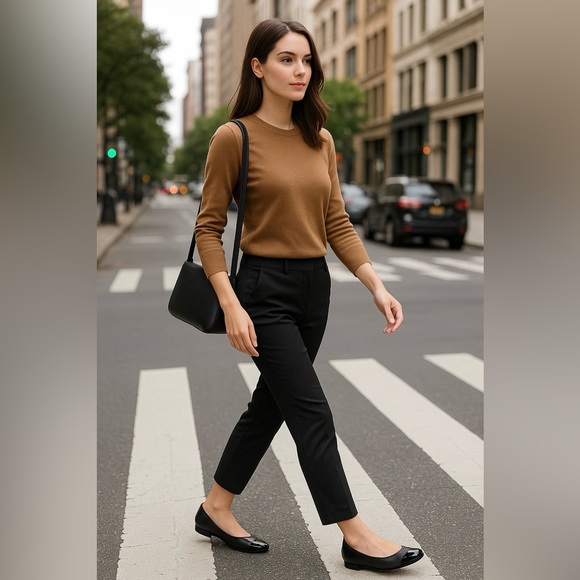 Nine West Black Patent Flats Vegan Women’s Shoes Size 7 New With Box - Picture 1 of 10